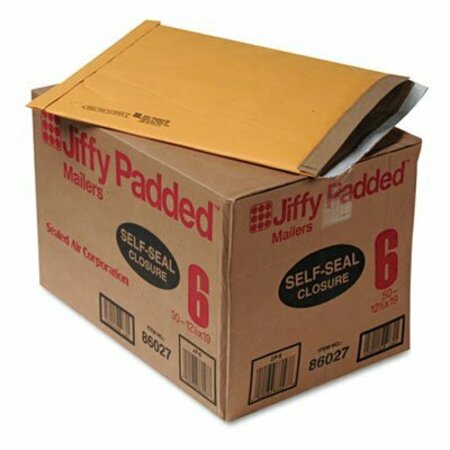 ESSENDANT INDUSTRIAL AA-Sealed Air Jiffy Padded Self Seal Mailer, #6, 12-1/2in x 19in, Natural Kraft, 50PK 64371